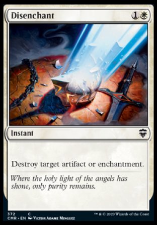 (372/361) Magic The Gathering Commander Legends: Extras Single: Disenchant  Common