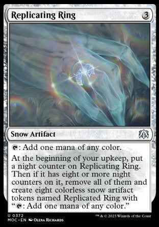(372) Magic The Gathering Commander: March of the Machine Single: Replicating Ring  Uncommon