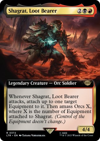 (372) Magic The Gathering The Lord of the Rings: Tales of Middle-earth: Extras Single: Shagrat, Loot Bearer  Rare