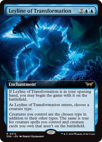 (372) Magic The Gathering Duskmourn: House of Horror: Extras Single: Leyline of Transformation  Rare