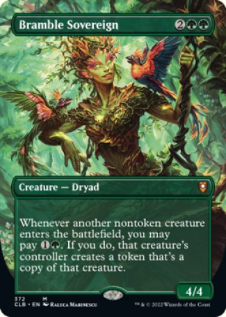 (372) Magic The Gathering Commander Legends: Battle for Baldur's Gate: Extras Single: Bramble Sovereign Holo Mythic