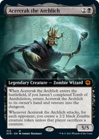 (372) Magic The Gathering Adventures in the Forgotten Realms: Extras Single: Acererak the Archlich  Mythic