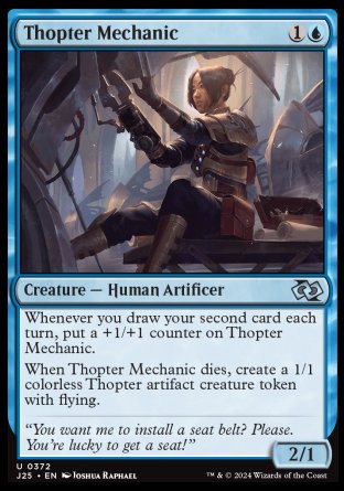 (372) Magic The Gathering Foundations Jumpstart Single: Thopter Mechanic  Uncommon