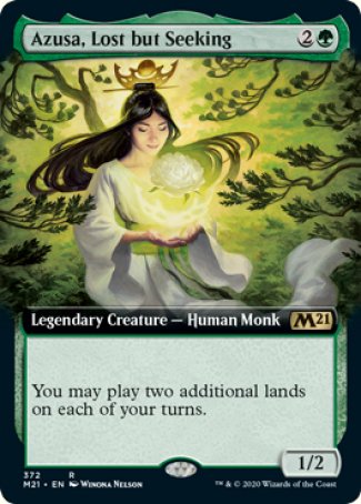 (372) Magic The Gathering Core 2021: Extras Single: Azusa, Lost but Seeking  Rare