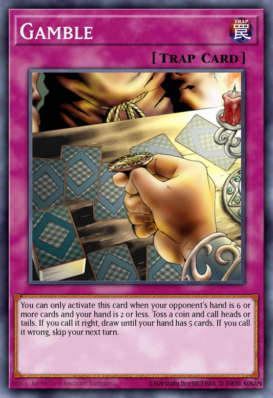 (053) YuGiOh TCG PSV: Pharaoh's Servant Single: Gamble (V.1 - Common)  Common