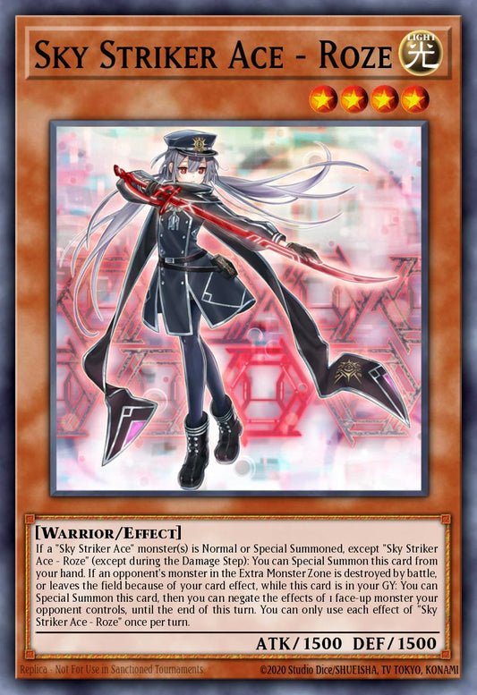 (117) YuGiOh TCG BLTR: Battles of Legend: Terminal Revenge Single: Sky Striker Ace - Roze  Quarter Century Secret Rare