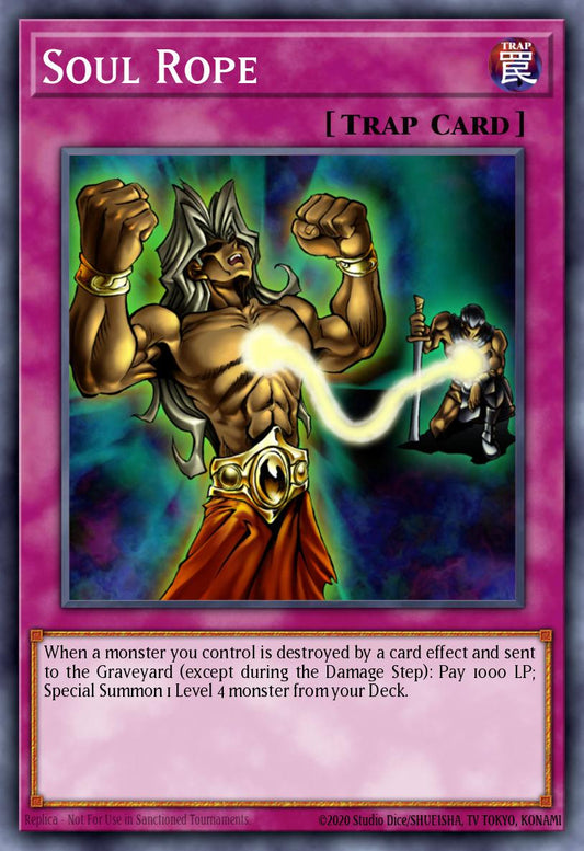 (SE2) YuGiOh TCG LODT: Light of Destruction Single: Soul Rope  Super Rare