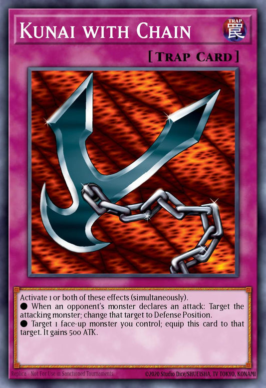 (204) YuGiOh TCG RA03: Quarter Century Bonanza Single: Kunai with Chain (V.2 - Quarter Century Secret Rare)  Quarter Century Secret Rare