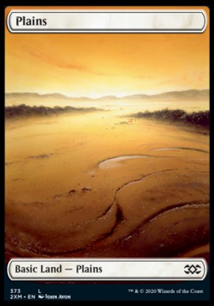 (373) Magic The Gathering Double Masters: Extras Single: Plains (V.1) Holo Land