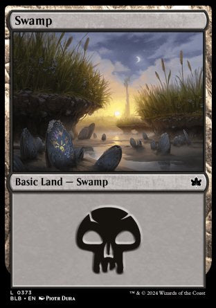 (373) Magic The Gathering Bloomburrow: Extras Single: Swamp (V.1)  Land