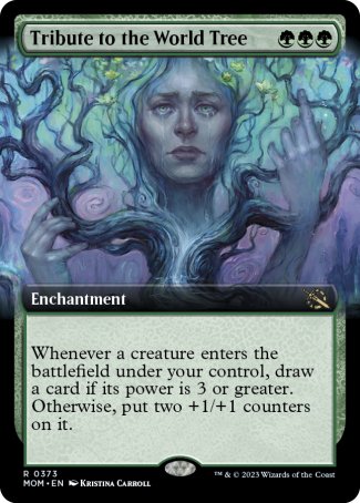 (373) Magic The Gathering March of the Machine: Extras Single: Tribute to the World Tree Holo Rare