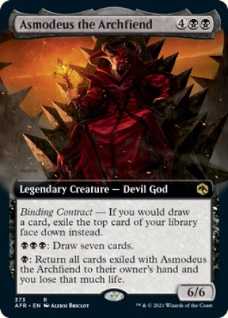 (373) Magic The Gathering Adventures in the Forgotten Realms: Extras Single: Asmodeus the Archfiend Holo Rare