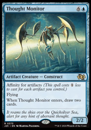(373) Magic The Gathering Foundations Jumpstart Single: Thought Monitor  Rare
