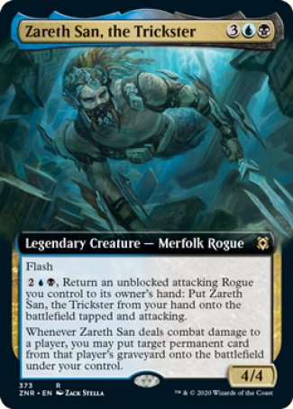 (373) Magic The Gathering Zendikar Rising: Extras Single: Zareth San, the Trickster  Rare