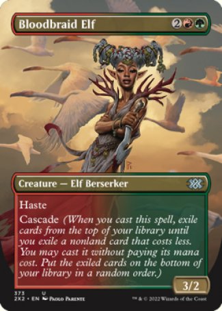 (373) Magic The Gathering Double Masters 2022: Extras Single: Bloodbraid Elf  Uncommon