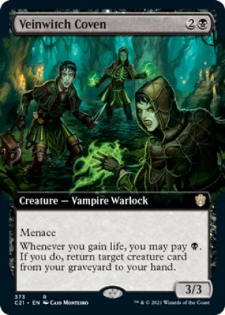 (373) Magic The Gathering Commander: Strixhaven: Extras Single: Veinwitch Coven  Rare