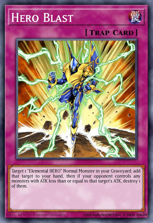 (064) YuGiOh TCG LODT: Light of Destruction Single: Hero Blast (V.1 - Rare)  Rare