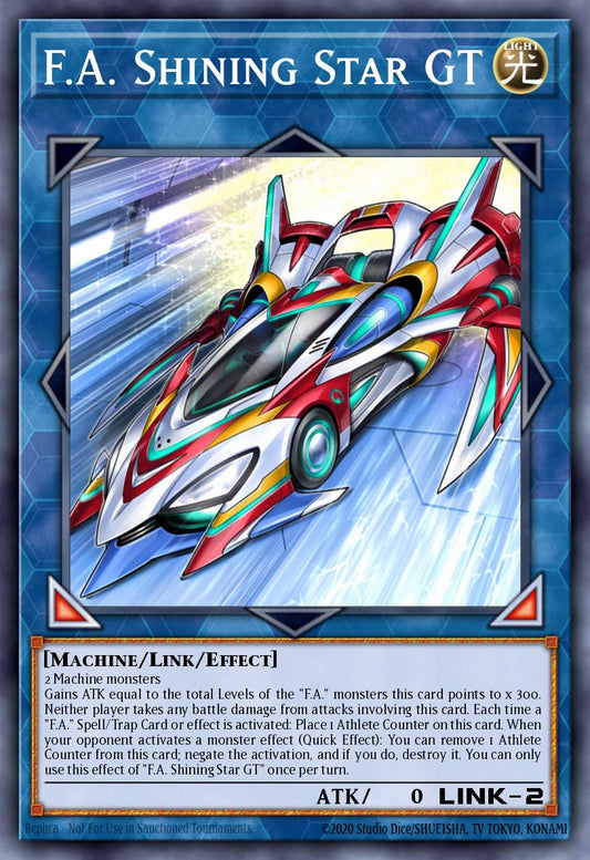 (144) YuGiOh TCG MP20: 2020 Tin of Lost Memories Mega Pack Single: F.A. Shining Star GT  Super Rare
