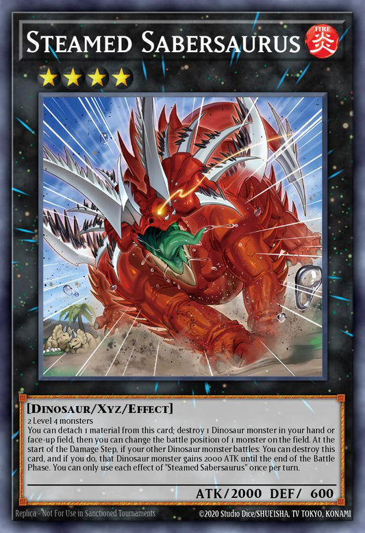 (050) YuGiOh TCG ALIN: Alliance Insight Single: Steamed Sabersaurus  Common