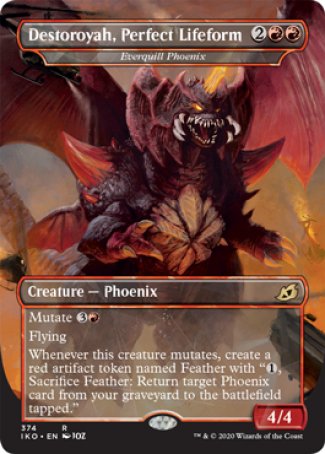 (374) Magic The Gathering Ikoria: Lair of Behemoths: Extras Single: Everquill Phoenix (V.2)  Rare