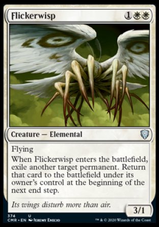 (374/361) Magic The Gathering Commander Legends: Extras Single: Flickerwisp  Uncommon