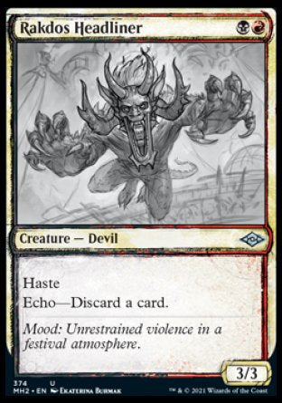 (374) Magic The Gathering Modern Horizons 2: Extras Single: Rakdos Headliner Holo Uncommon