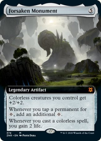 (374) Magic The Gathering Zendikar Rising: Extras Single: Forsaken Monument  Mythic