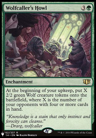 (052) Magic The Gathering The List Single: Wolfcaller's Howl  Rare