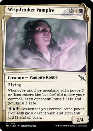 (374) Magic The Gathering Murders at Karlov Manor: Extras Single: Wispdrinker Vampire  Uncommon