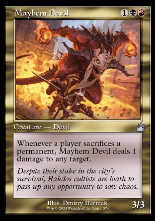 (374) Magic The Gathering Ravnica Remastered: Extras Single: Mayhem Devil  Uncommon