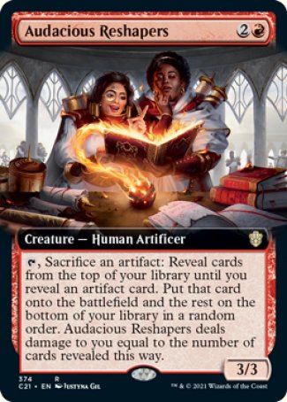 (374) Magic The Gathering Commander: Strixhaven: Extras Single: Audacious Reshapers  Rare