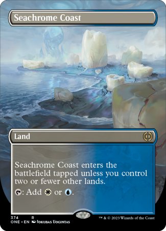(374) Magic The Gathering Phyrexia: All Will Be One: Extras Single: Seachrome Coast Holo Rare