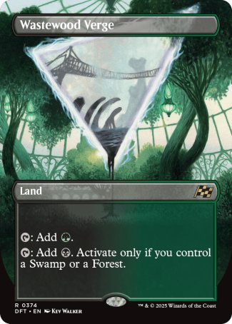 (374) Magic The Gathering Aetherdrift: Extras Single: Wastewood Verge  Rare