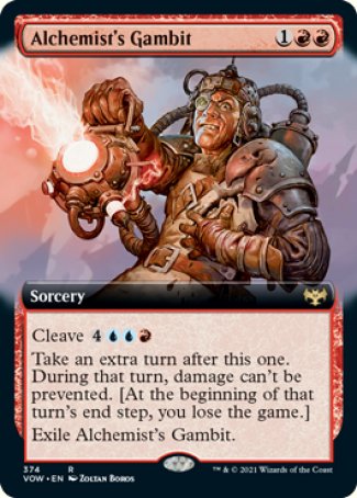(374) Magic The Gathering Innistrad: Crimson Vow: Extras Single: Alchemist's Gambit Holo Rare