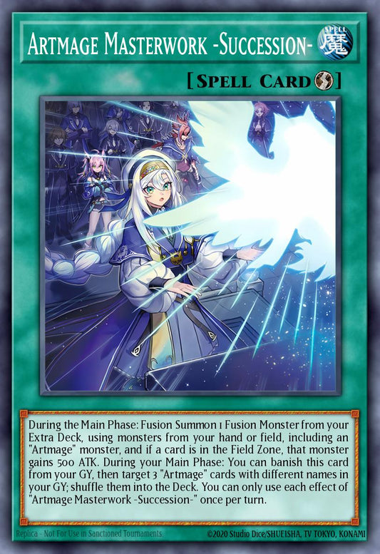 (DUAD056) YuGiOh TCG Duelist’s Advance Single: Artmage Masterwork -Succession-  Common