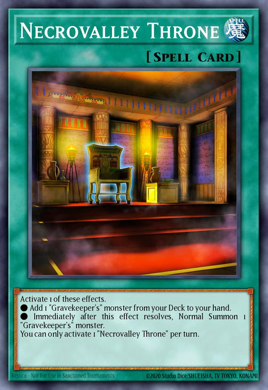 (088) YuGiOh TCG MAGO: Maximum Gold Single: Necrovalley Throne  Rare