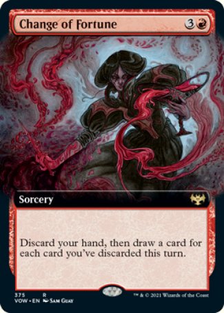 (375) Magic The Gathering Innistrad: Crimson Vow: Extras Single: Change of Fortune  Rare
