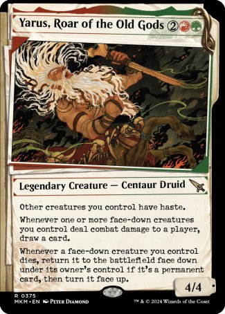 (375) Magic The Gathering Murders at Karlov Manor: Extras Single: Yarus, Roar of the Old Gods  Rare