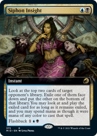 (375) Magic The Gathering Innistrad: Midnight Hunt: Extras Single: Siphon Insight Holo Rare