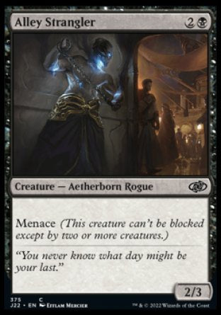 (375) Magic The Gathering Jumpstart 2022 Single: Alley Strangler  Common