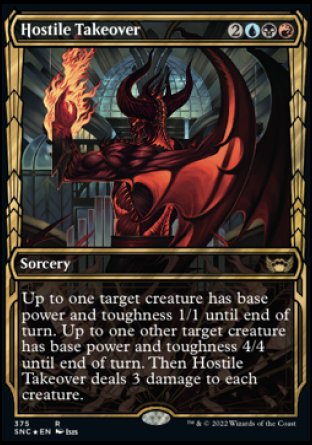 (375) Magic The Gathering Streets of New Capenna: Extras Single: Hostile Takeover (V.2) Holo Rare