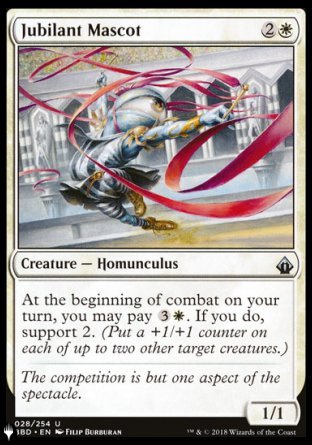 (028) Magic The Gathering The List Single: Jubilant Mascot  Uncommon