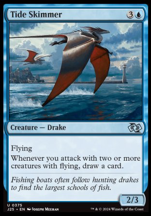 (375) Magic The Gathering Foundations Jumpstart Single: Tide Skimmer  Uncommon