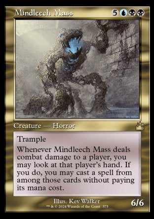 (375) Magic The Gathering Ravnica Remastered: Extras Single: Mindleech Mass (V.1)  Holo Rare