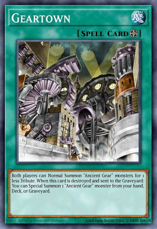 (203) YuGiOh TCG RA03: Quarter Century Bonanza Single: Geartown (V.2 - Quarter Century Secret Rare)  Quarter Century Secret Rare