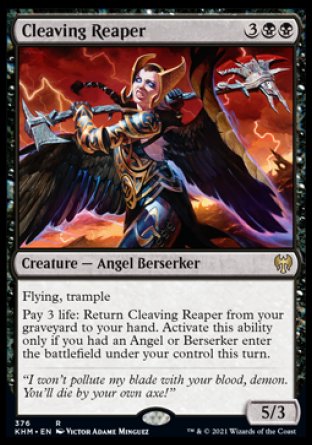 (376) Magic The Gathering Kaldheim: Extras Single: Cleaving Reaper  Rare