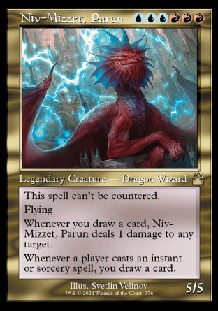 (376) Magic The Gathering Ravnica Remastered: Extras Single: Niv-Mizzet, Parun (V.3)  Rare