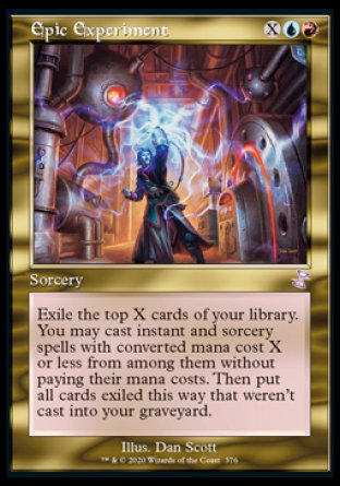 (376) Magic The Gathering Time Spiral Remastered: Extras Single: Epic Experiment Holo Time Shifted