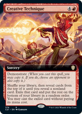 (376) Magic The Gathering Commander: Strixhaven: Extras Single: Creative Technique  Rare