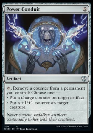 (376) Magic The Gathering Commander: Streets of New Capenna Single: Power Conduit Holo Uncommon